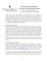 Diocese of Youngstown Worship and Sacraments in Health Concern